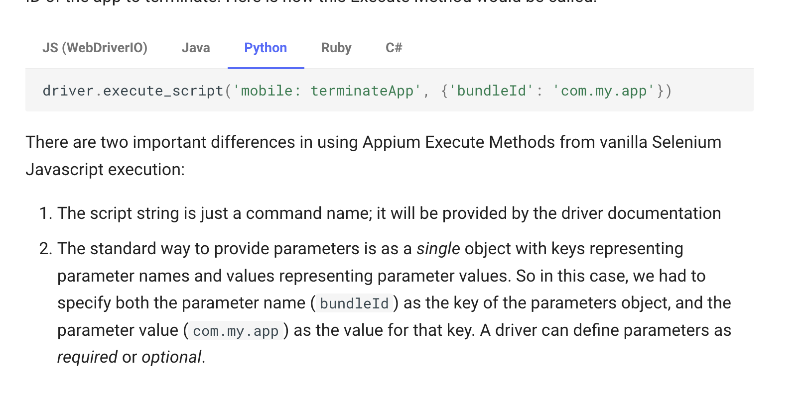 mobile-execute-examples